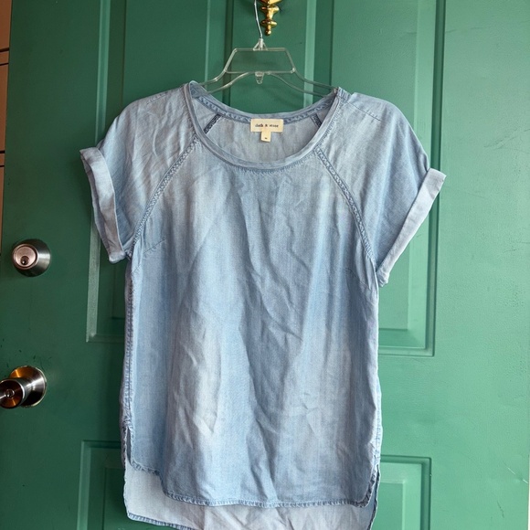 Anthropologie Cloth & Stone size medium denim look tensel too - Picture 2 of 6